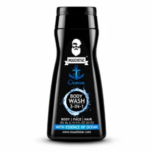Muuchstac Ocean 3-in-1 Body Wash for Men – Shower Gel, Shampoo & Face Wash 182ml