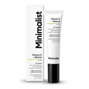 Minimalist Caffeine Eye Cream - Retinal & Vitamin K 14gm